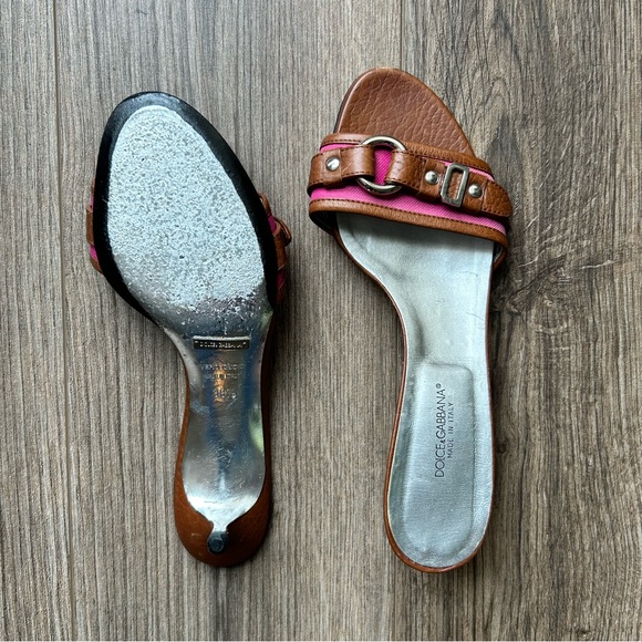 Dolce & Gabbana Open Toe Kitten Heels | 38.5 - Picture 7 of 11